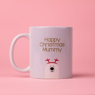 Personalised Polar Bear Christmas Mug