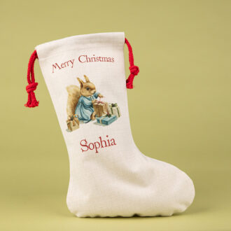 Personalised  Christmas Squirrel Stocking