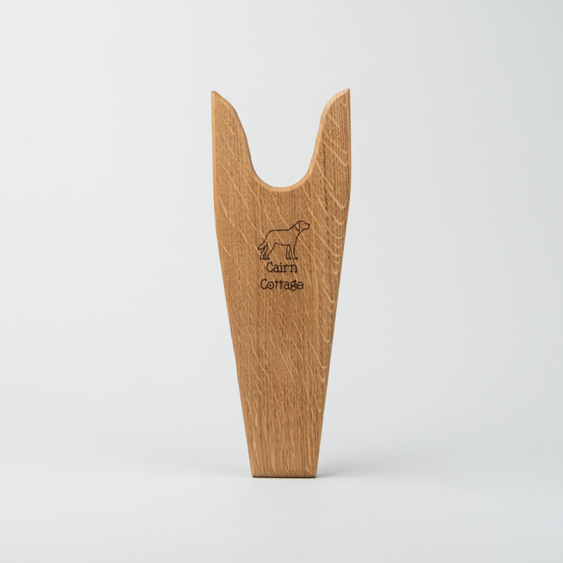 Solid Oak Personalised Dog Boot jack