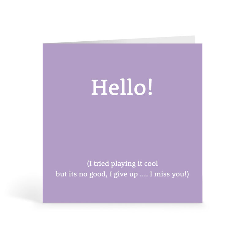 Hello ‘Play it Cool’ Card