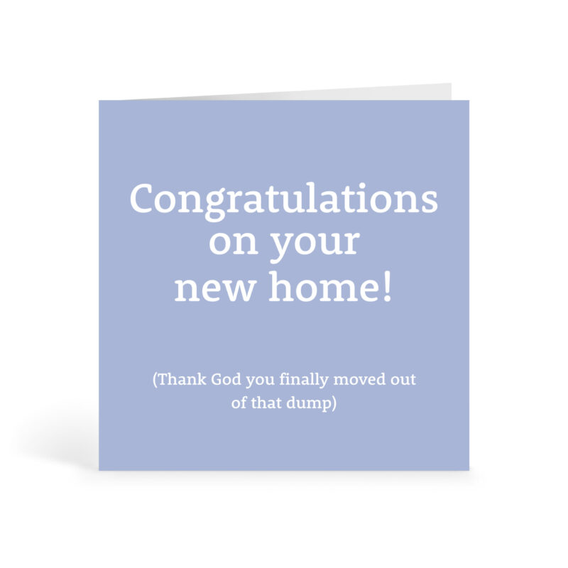 New Home Dump Card