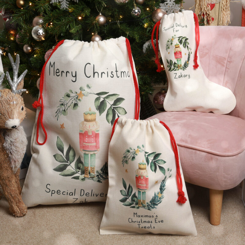 Personalised Special Delivery Nutcracker Christmas Large Santa Sack